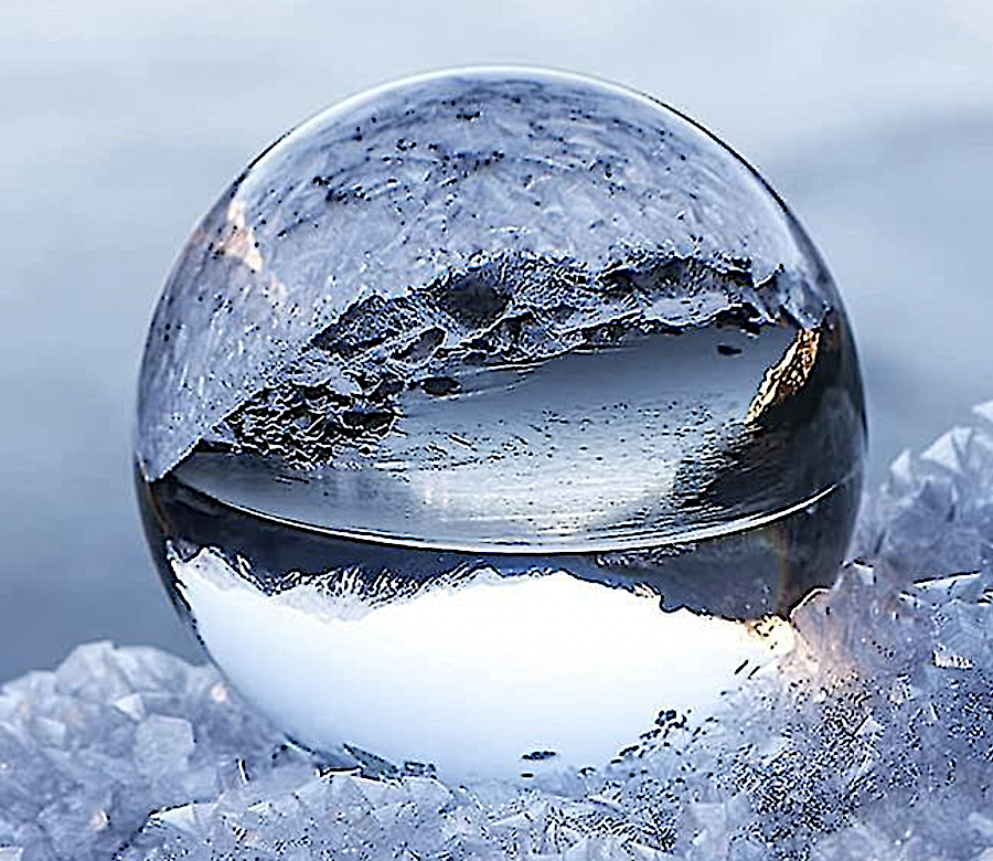 Boule de cristal photo 120mm K9